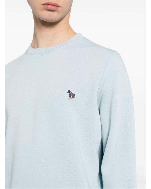 PS by Paul Smith Sweater Met Geborduurd Logo in het Blue voor heren