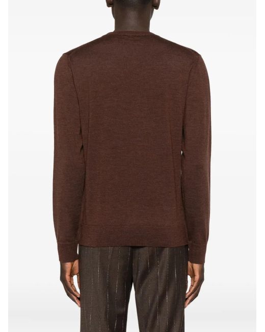 Pull En Laine Ballantyne pour homme en coloris Brown