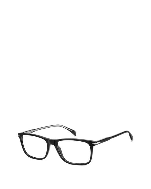David Beckham Black Rectangle Frame Glasses