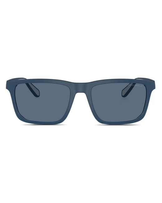 Emporio Armani Blue Square-Frame Sunglasses for men