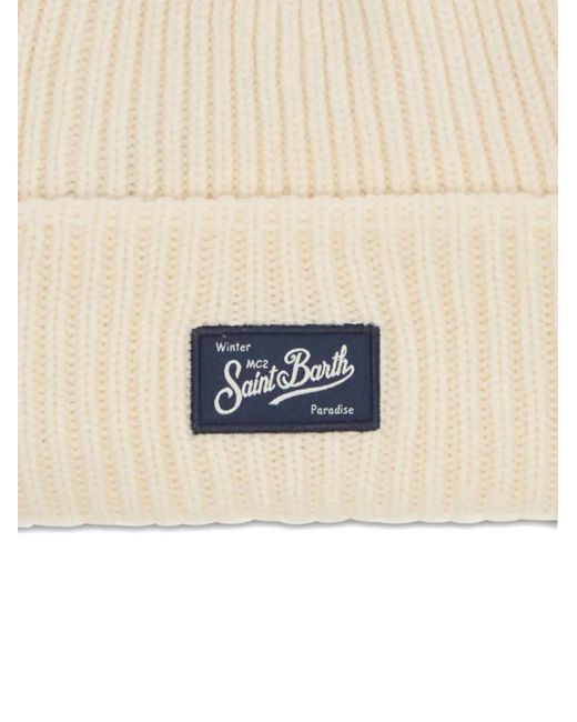 Mc2 Saint Barth Natural Berry Ribbed Beanie for men
