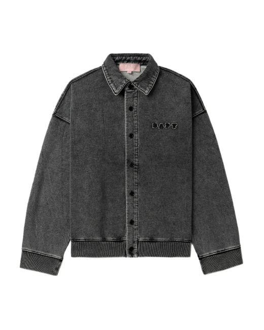BAPY BY *A BATHING APE® Black Button-down-Hemd mit Logo