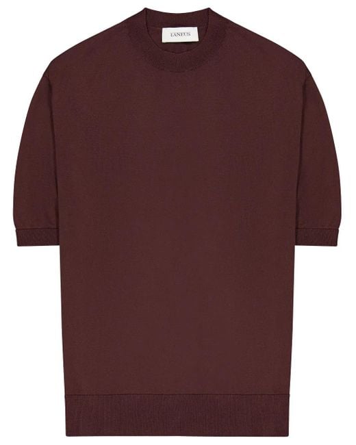 Laneus Klassisches T-Shirt in Red für Herren
