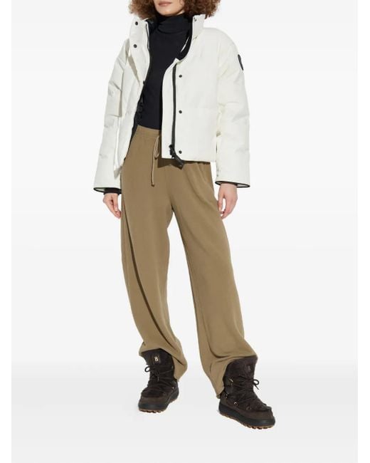 Canada Goose White Grandview Padded Jacket