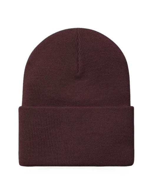 Carhartt Purple Watch Logo-Patch Beanie Hat for men