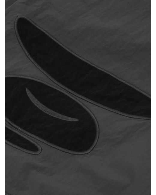 Aape By A Bathing Ape Gray Logo-Print Cargo Trousers for men