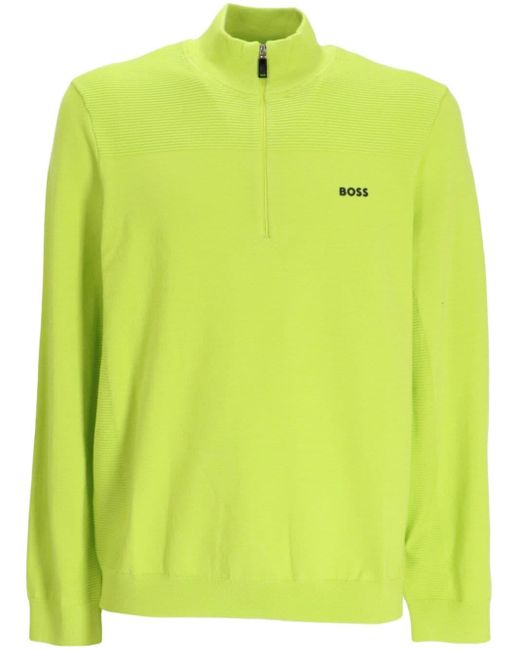 Boss top green jumper