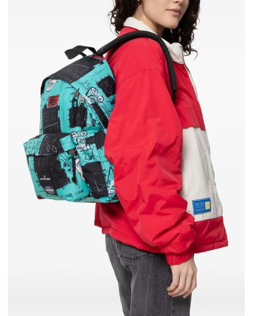 Eastpak Blue X Basquiat Equals Pi Day Pakr Backpack