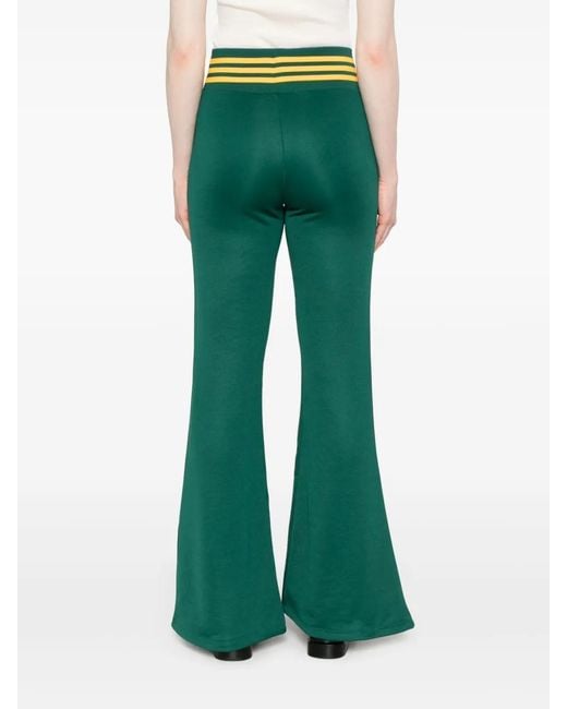 Adidas Green Flared Track Pants