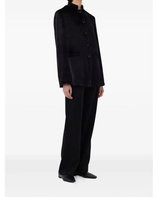 Loulou de Saison Black Lara Stand-Collar Jacket