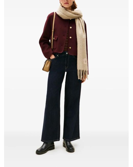 Tommy Hilfiger Blue 70S Five-Pockets Wide Leg Jeans