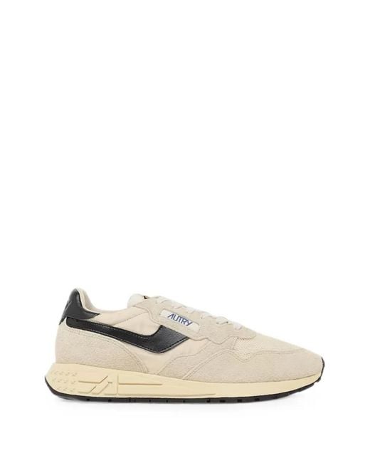 Autry White Reelwind Low-Top Sneakers for men