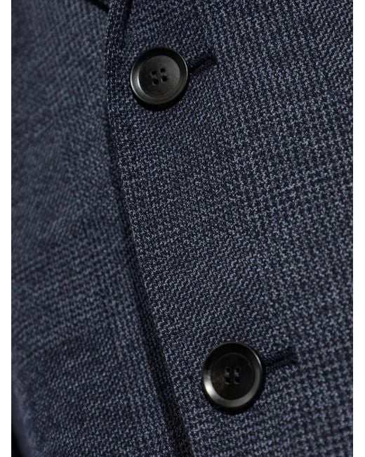 Brioni Blue Wool Single-Breasted Blazer for men