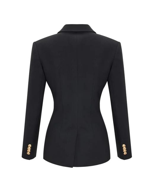 Occleus Black Noir Double-Breasted Blazer