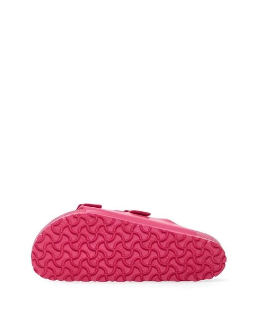 Birkenstock Pink Arizona Buckle-Strap Slides