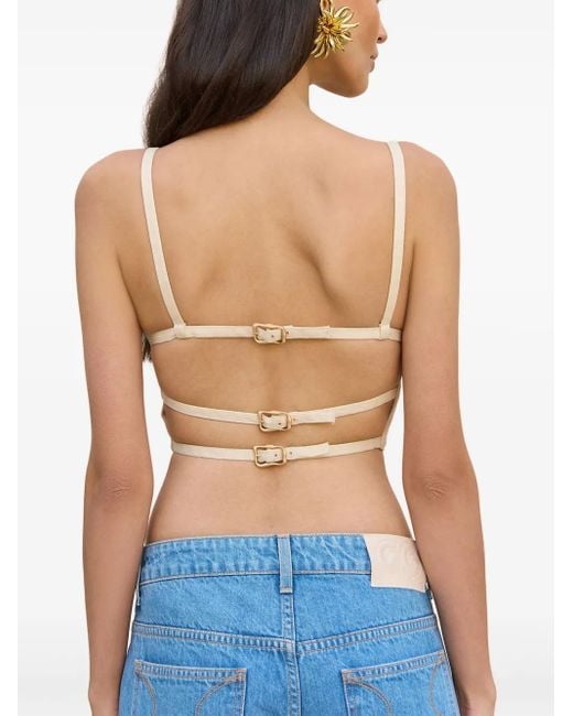 Cult Gaia Natural Loren Crop Top