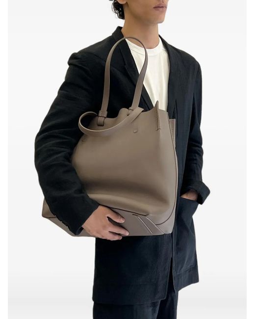 Bonastre Brown Large T Tote Bag