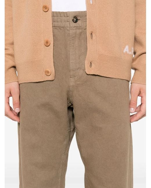 A.P.C. Chuck Broek in het Natural voor heren