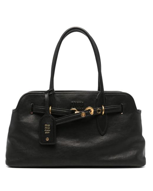 Miu Miu Black Aventure Tote Bag