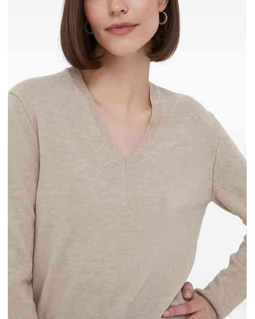 Benetton Natural V-Neck Sweater