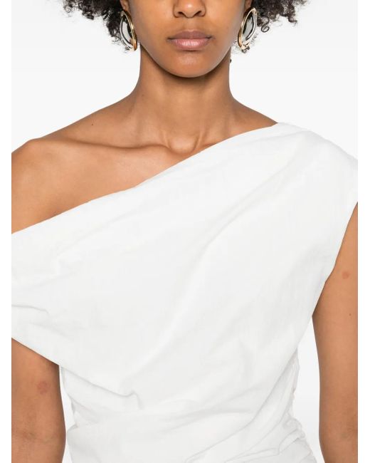 Abito Corto Remmy Con Ruches di Paris Georgia in White