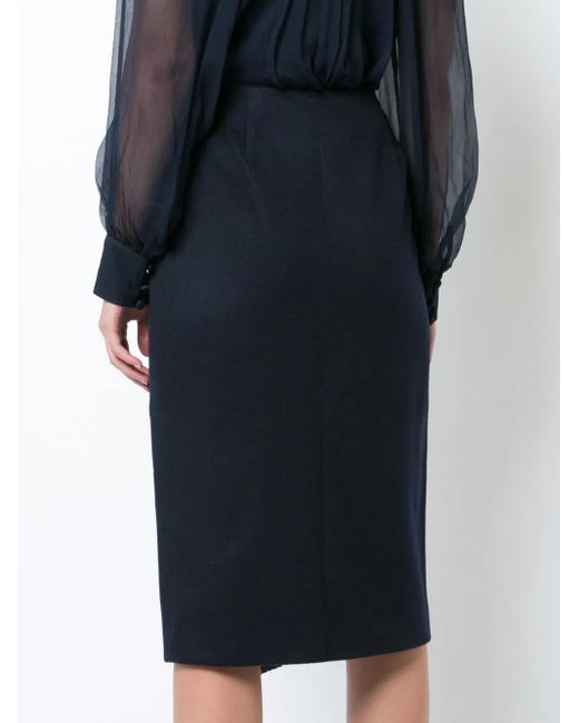 Voz Gray Asymmetric Pattern Skirt