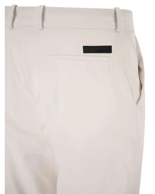 Rrd White Surflex Cuffed-Hem Trousers for men
