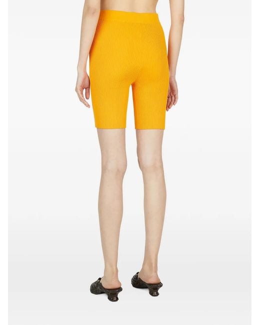 ESTER MANAS Yellow Short À Boutons Décoratifs