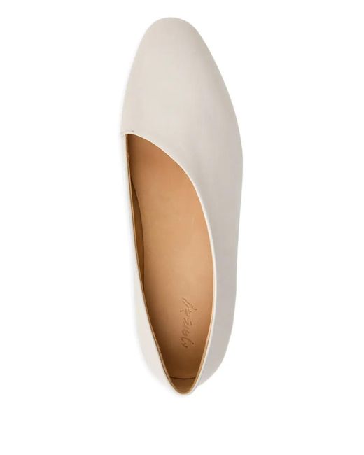 Marsèll White Strascico Slip-On Ballet Flats