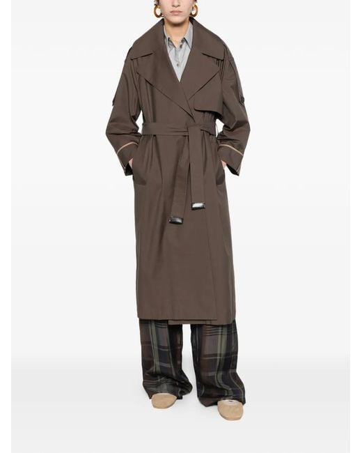 Max Mara Brown Tie-Belted Jacket