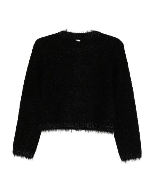 Juun.J Black Logo-Button Cardigan