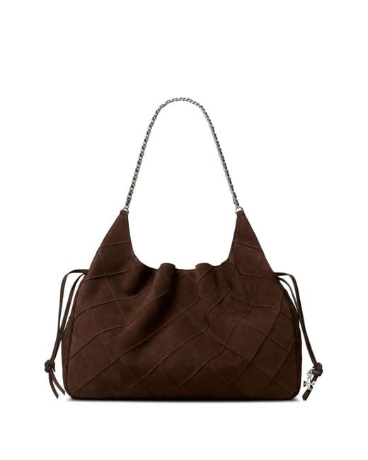 Tory Burch Brown Grand Cabas En Daim Flamand