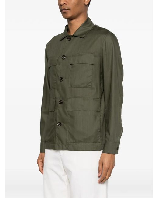 Montecore Green Buttoned Pocket Jacket for men