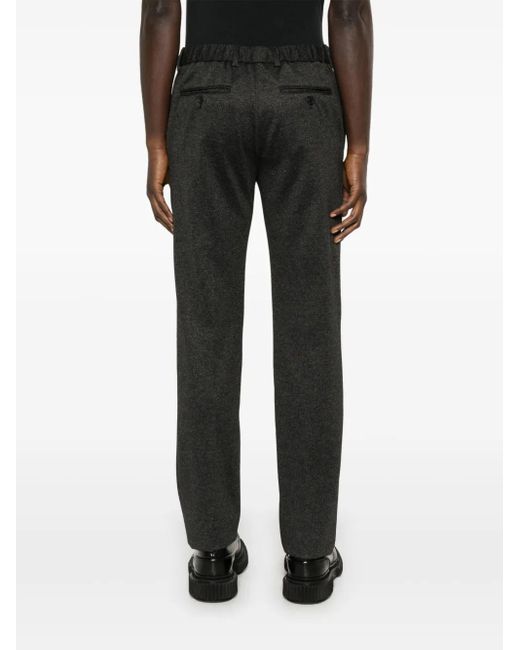 Emporio Armani Black Sleek Tapered Trousers For for men