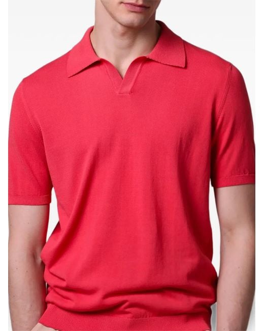 Roberto Collina Pink Short-Sleeve Polo Shirt for men