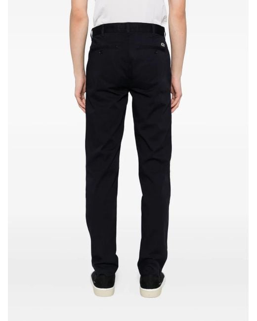 Lacoste Blue Cotton-Blended Trousers for men