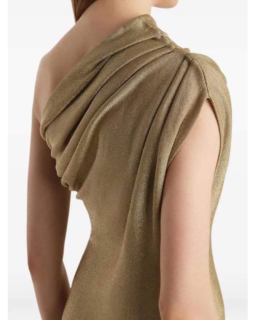Khaite Natural Coast Draped Midi Dress