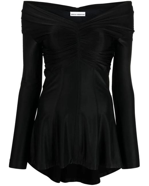 Rabanne Black Jersey Top
