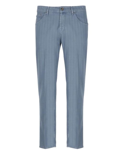 Jacob Cohen Blue Scott Trousers for men