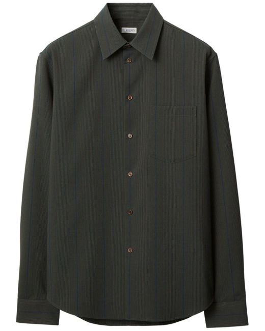 Burberry Gestreept Poloshirt in het Zwart voor heren Lyst NL