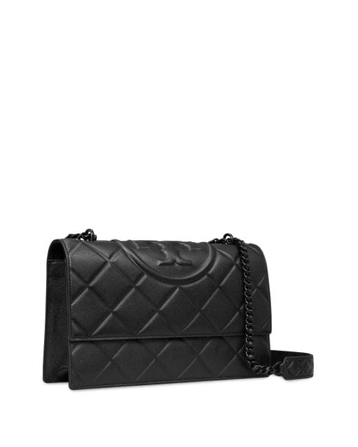 Tory Burch Fleming Schoudertas in het Black