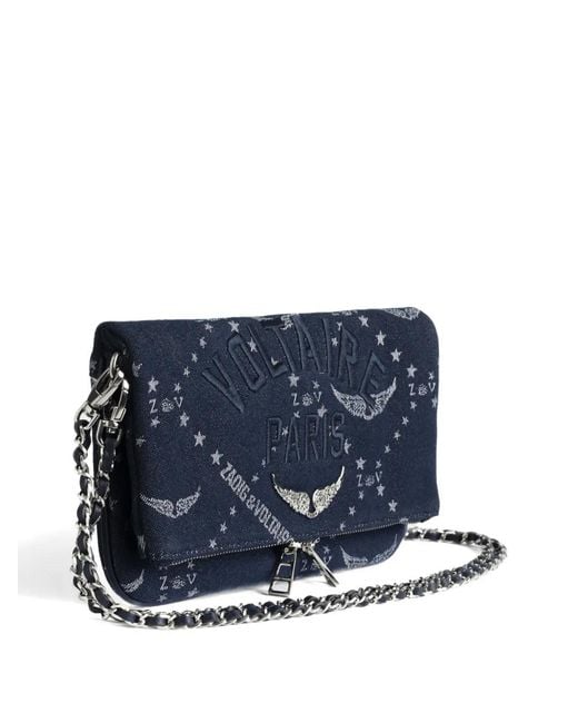 Zadig & Voltaire Blue Rock Denim Monogram