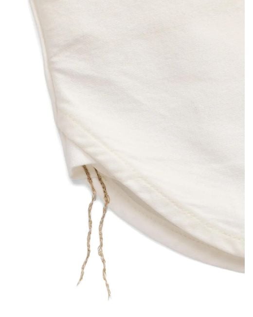 RRL White Long-Sleeve Patch-Pocket Shirt for men