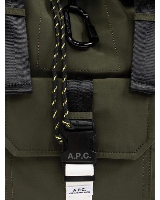 A.P.C. Green Trek Backpack for men