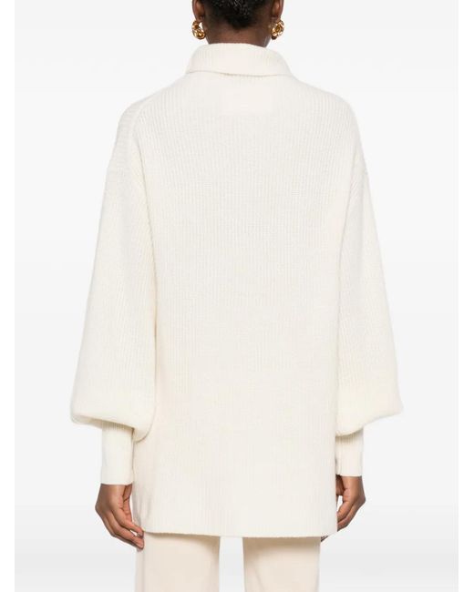 By Malene Birger White Roll-Neck Sweater