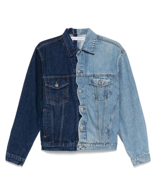 E.L.V. Denim Denim Jack in het Blue