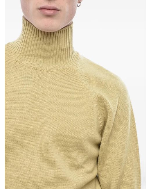 Paolo Pecora Yellow Turtleneck Sweater for men