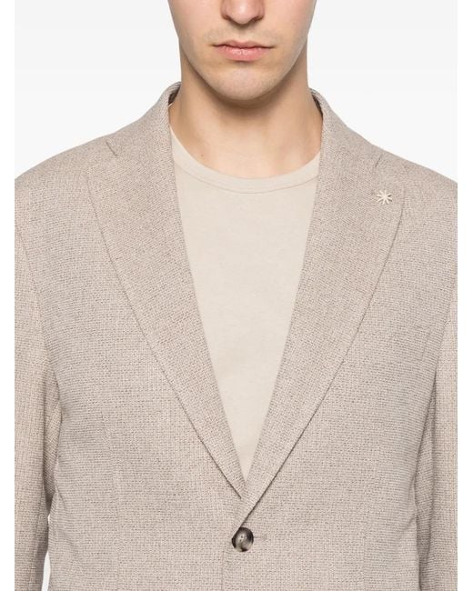 Manuel Ritz Natural Micro-Texture Blazer for men