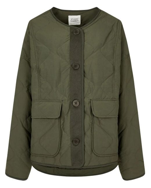 Studio Tomboy X Green Gesteppte Jacke