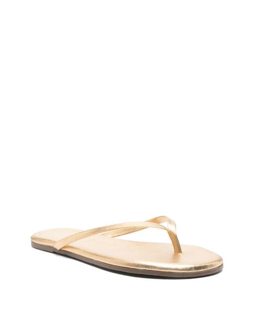 TKEES White Metallics Flip-Flops